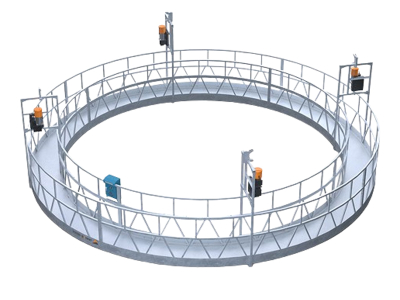 แท่นแขวนรูปทรงกลมชุบสังกะสี